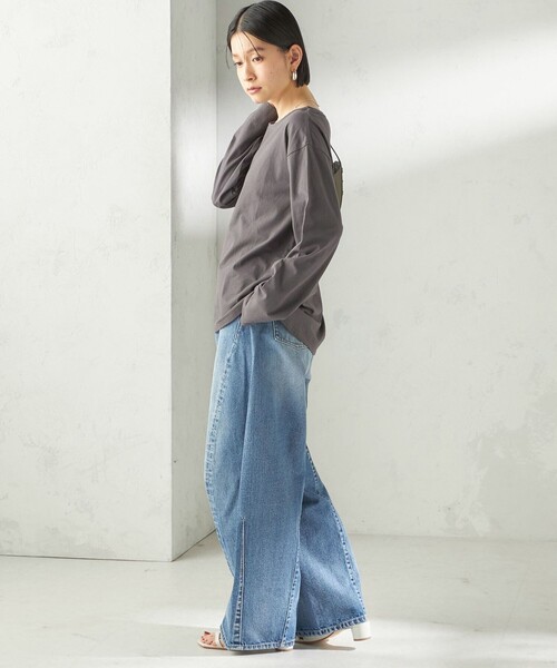 bit blue（ビットブルー）の「【SHIPS別注】BIT BLUE:バレル レック デニム パンツ（デニムパンツ・レディース・ブルー・SMALL/MEDIUM）」の8枚目の写真