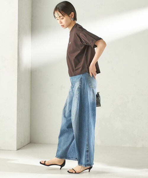 bit blue（ビットブルー）の「【SHIPS別注】BIT BLUE:バレル レック デニム パンツ（デニムパンツ・レディース・ブルー・SMALL/MEDIUM）」の18枚目の写真