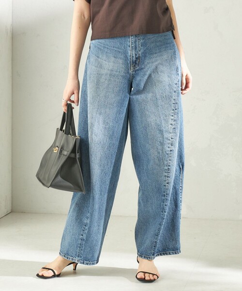 bit blue（ビットブルー）の「【SHIPS別注】BIT BLUE:バレル レック デニム パンツ（デニムパンツ・レディース・ブルー・SMALL/MEDIUM）」の19枚目の写真