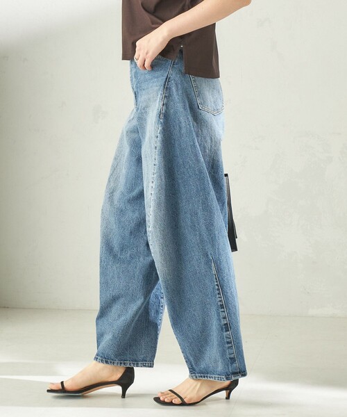 bit blue（ビットブルー）の「【SHIPS別注】BIT BLUE:バレル レック デニム パンツ（デニムパンツ・レディース・ブルー・SMALL/MEDIUM）」の20枚目の写真
