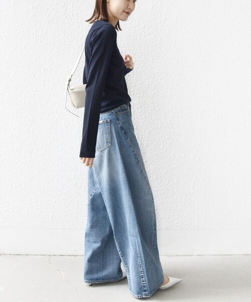 bit blue（ビットブルー）の「【SHIPS別注】BIT BLUE:バレル レック デニム パンツ（デニムパンツ・レディース・ブルー・SMALL/MEDIUM）」の22枚目の写真