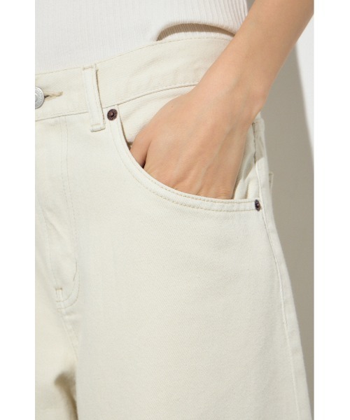 AZUL by moussy(アズールバイマウジー)の「【サイズ,身長別画像あり】AZUL DENIM カラーワイドデニム(デニムパンツ・レディース・アイボリー/ピンク/ベージュ・24inch/25inch/26inch/27inch)」の10枚目の写真