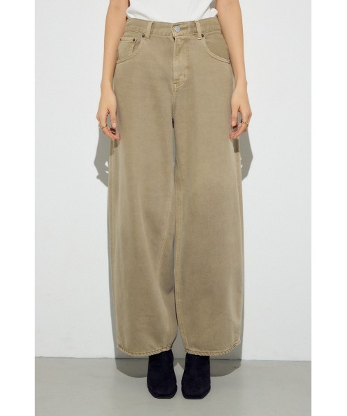 AZUL by moussy(アズールバイマウジー)の「【サイズ,身長別画像あり】AZUL DENIM カラーワイドデニム(デニムパンツ・レディース・アイボリー/ピンク/ベージュ・24inch/25inch/26inch/27inch)」の13枚目の写真
