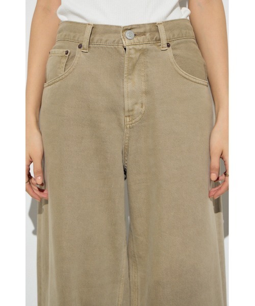 AZUL by moussy(アズールバイマウジー)の「【サイズ,身長別画像あり】AZUL DENIM カラーワイドデニム(デニムパンツ・レディース・アイボリー/ピンク/ベージュ・24inch/25inch/26inch/27inch)」の16枚目の写真