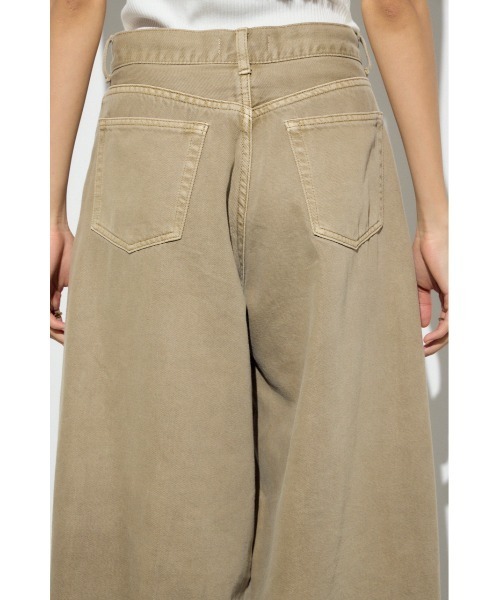 AZUL by moussy(アズールバイマウジー)の「【サイズ,身長別画像あり】AZUL DENIM カラーワイドデニム(デニムパンツ・レディース・アイボリー/ピンク/ベージュ・24inch/25inch/26inch/27inch)」の17枚目の写真