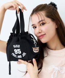 PAUL & JOE ACCESSOIRES (ポール&ジョーアクセソワ)ミニ巾着バッグ PJA-B1432 95 EMBROIDERY BAG