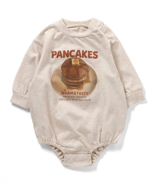 BREEZE(ブリーズ)の「Bpop POPモチーフボディオール(ロンパース・キッズ・グレー/アイボリー/ライム/オレンジ・70/80)」の11枚目の写真