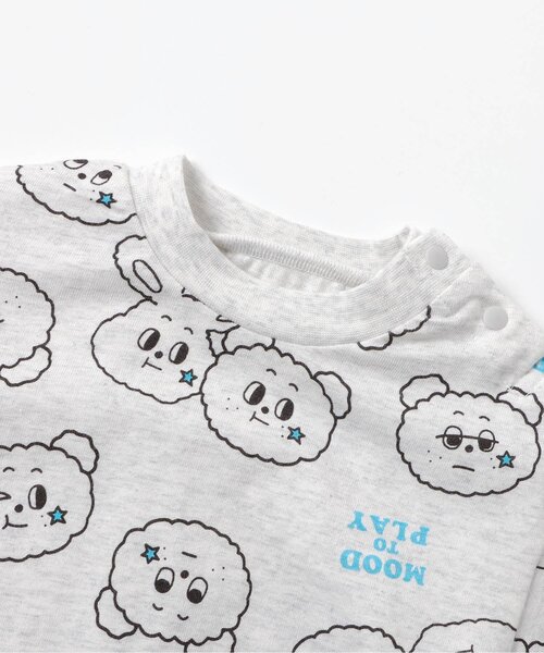 BREEZE(ブリーズ)の「Bpop POPモチーフボディオール(ロンパース・キッズ・グレー/アイボリー/ライム/オレンジ・70/80)」の14枚目の写真