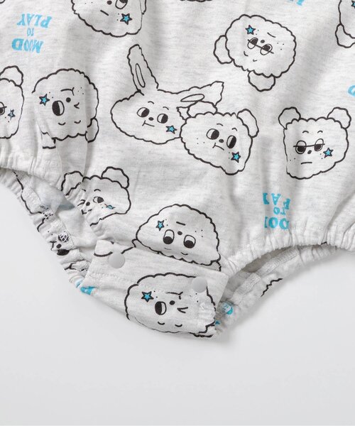 BREEZE(ブリーズ)の「Bpop POPモチーフボディオール(ロンパース・キッズ・グレー/アイボリー/ライム/オレンジ・70/80)」の16枚目の写真