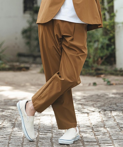CAMBIO(カンビオ)の「mp14474- 2-layer Nylon Easy Pants イージーパンツ(S61726cmb)(その他パンツ・メンズ・ブラウン/ブラック・L/M/S)」の18枚目の写真