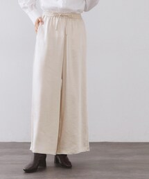 OPAQUE.CLIP | サテンイージーワイドパンツ【洗濯機OK】(その他パンツ)