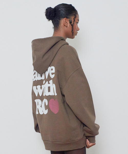ALIVE HOODIE [BROWN] — худи коричневое