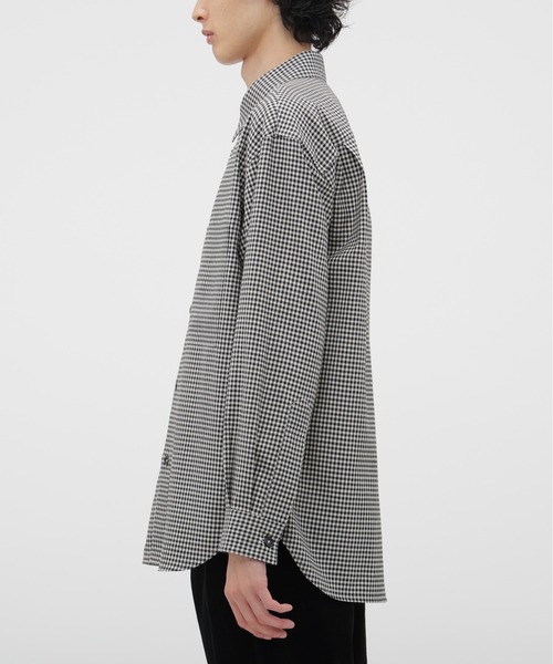 MARGARET HOWELL(マーガレットハウエル)の「DRY WOOL GINGHAM SHIRT(シャツ/ブラウス・メンズ・ブラック系その他・LARGE/MEDIUM/SMALL/X-LARGE)」の3枚目の写真