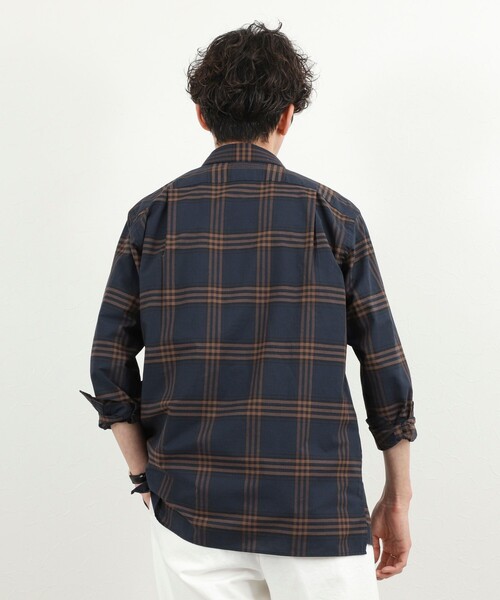 NOLLEY’S（ノーリーズ）の「ダブルポケットオーバーシャツ 26SS（シャツ/ブラウス・メンズ・ブラウン系その他/グリーン系その他/ブルー系その他/ベージュ・S/M/L）」の10枚目の写真