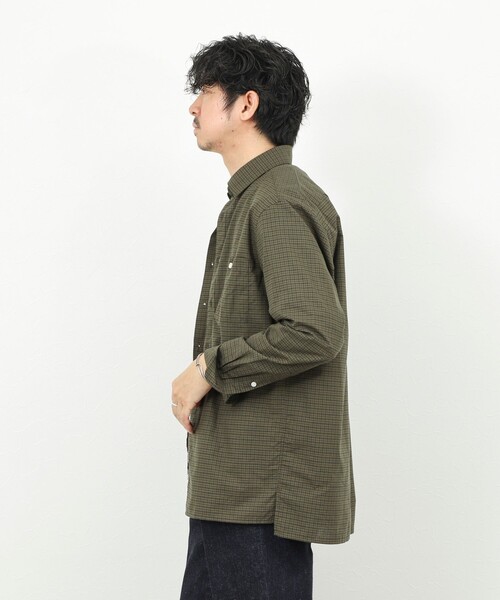 NOLLEY’S（ノーリーズ）の「ダブルポケットオーバーシャツ 26SS（シャツ/ブラウス・メンズ・ブラウン系その他/グリーン系その他/ブルー系その他/ベージュ・S/M/L）」の22枚目の写真