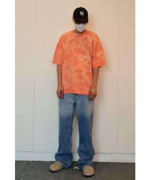 ATTENTIONROW（アテンションロー）の「グラデーションワイドデニムパンツ(ブルー)（デニムパンツ・メンズ・その他・2）」の8枚目の写真
