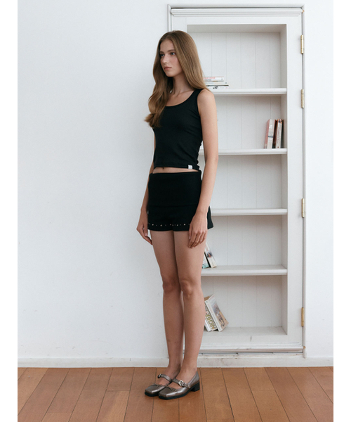 ASURA（アスラ）の「AS BASIC U NECK SLEEVELESS [BLACK]（Tシャツ/カットソー・レディース・その他・ONE SIZE）」の3枚目の写真