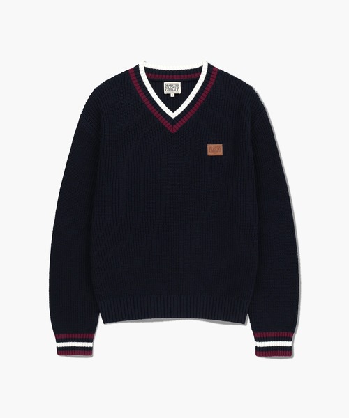 MARITHE + FRANCOIS GIRBAUD(マリテフランソワジルボー)の「V NECK KNIT PULLOVER(ニット/セーター・レディース・アイボリー/ネイビー系・MEDIUM/SMALL)」の20枚目の写真
