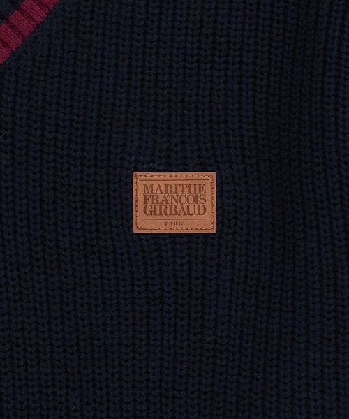 MARITHE + FRANCOIS GIRBAUD(マリテフランソワジルボー)の「V NECK KNIT PULLOVER(ニット/セーター・レディース・アイボリー/ネイビー系・MEDIUM/SMALL)」の5枚目の写真