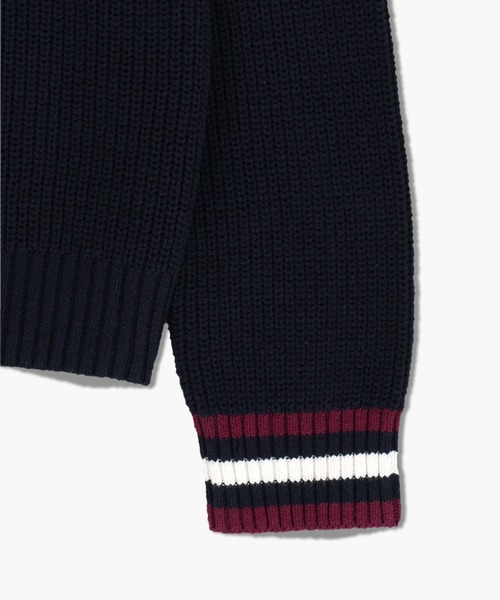 MARITHE + FRANCOIS GIRBAUD(マリテフランソワジルボー)の「V NECK KNIT PULLOVER(ニット/セーター・レディース・アイボリー/ネイビー系・MEDIUM/SMALL)」の6枚目の写真