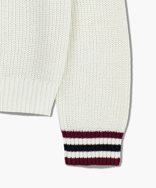 MARITHE + FRANCOIS GIRBAUD(マリテフランソワジルボー)の「V NECK KNIT PULLOVER(ニット/セーター・レディース・アイボリー/ネイビー系・MEDIUM/SMALL)」の15枚目の写真