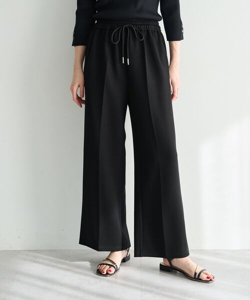 YECCA VECCA（イェッカヴェッカ）の「スウェットライクイージーパンツ（その他パンツ・レディース・グレー/ブラック・FREE）」の2枚目の写真