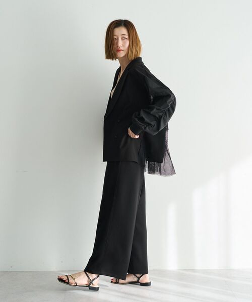 YECCA VECCA（イェッカヴェッカ）の「スウェットライクイージーパンツ（その他パンツ・レディース・グレー/ブラック・FREE）」の17枚目の写真