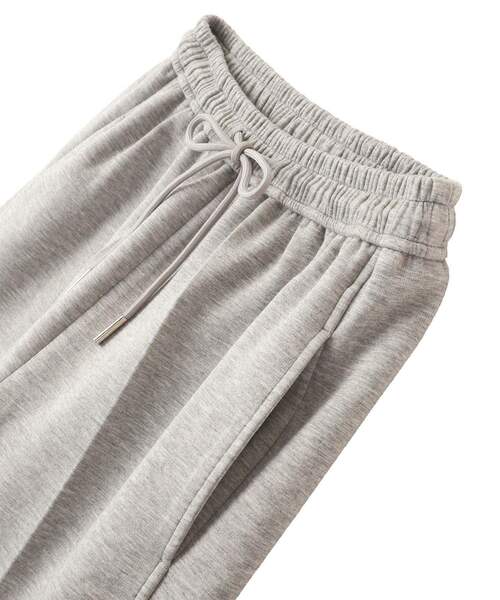 YECCA VECCA（イェッカヴェッカ）の「スウェットライクイージーパンツ（その他パンツ・レディース・グレー/ブラック・FREE）」の9枚目の写真