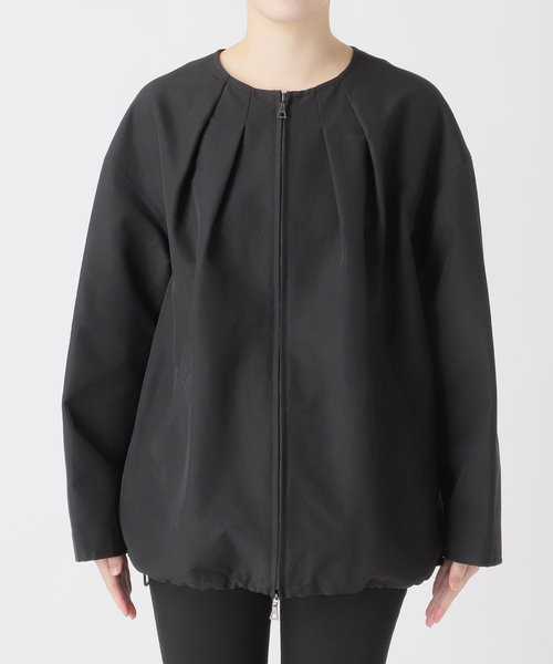 JOURNAL STANDARD（ジャーナルスタンダード）の「グログランノーカラーコクーンコート（ノーカラーコート・レディース・ライトグレー/ブラック・36/38）」の22枚目の写真