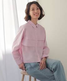 【WEB限定カラーあり・一枚で着映え】COTTON TEX シャツ ブラウス