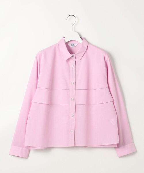 J.PRESS(ジェイプレス)の「【WEB限定カラーあり・一枚で着映え】COTTON TEX シャツ ブラウス(シャツ/ブラウス・レディース・ベージュ系1/ライトグレー系1/サックスブルー系/ピンク系/ブルー系1・T15/T13)」の18枚目の写真