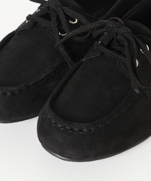 PAGEBOY(ページボーイ)の「レースアップモカシン(モカシン/デッキシューズ・レディース・キャメル/ブラック・MEDIUM/LARGE)」の18枚目の写真