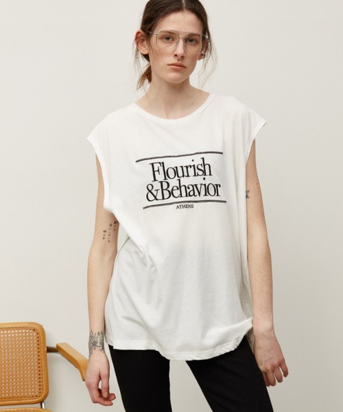 Auntie Rosa Holiday(アンティローザホリデー)の「オーバーサイズシアーノースリ(Tシャツ/カットソー・レディース・ブルー/グレー/ホワイト・FREE)」の17枚目の写真