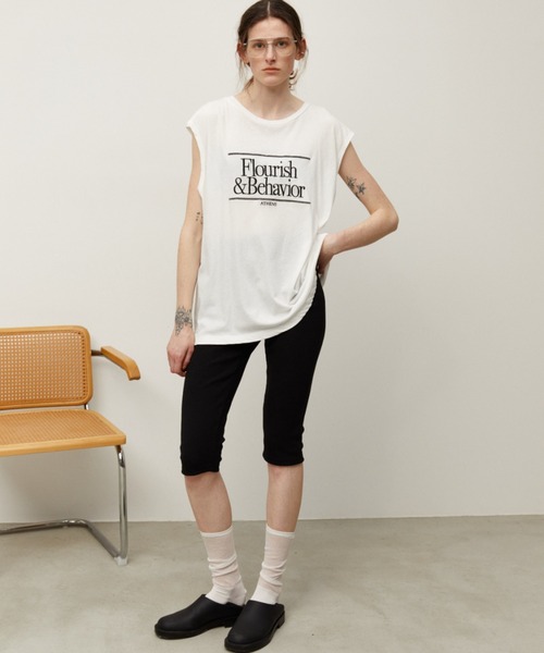 Auntie Rosa Holiday(アンティローザホリデー)の「オーバーサイズシアーノースリ(Tシャツ/カットソー・レディース・ブルー/グレー/ホワイト・FREE)」の20枚目の写真