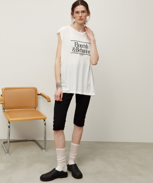 Auntie Rosa Holiday(アンティローザホリデー)の「オーバーサイズシアーノースリ(Tシャツ/カットソー・レディース・ブルー/グレー/ホワイト・FREE)」の21枚目の写真