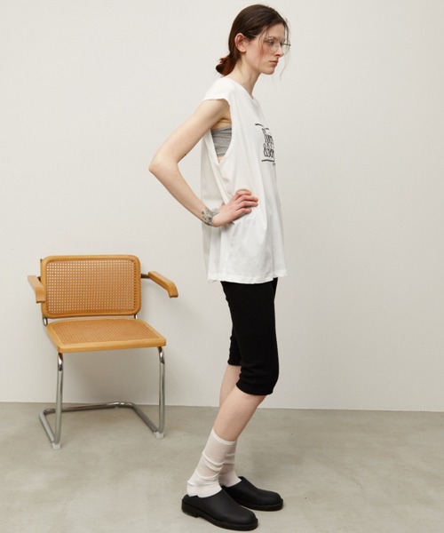 Auntie Rosa Holiday(アンティローザホリデー)の「オーバーサイズシアーノースリ(Tシャツ/カットソー・レディース・ブルー/グレー/ホワイト・FREE)」の22枚目の写真