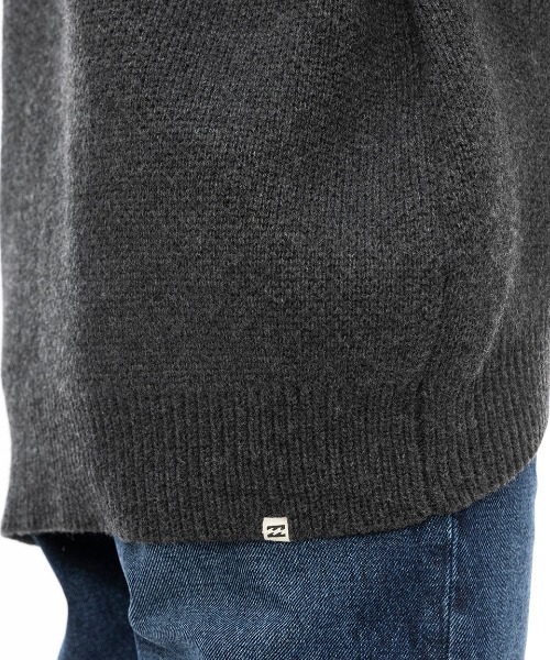 BILLABONG(ビラボン)の「【BILLABONG/ビラボン】LOGO JACQUARD SWEATER/ジャガード織り カーディガン 袖プリント ロゴ(カーディガン/ボレロ・レディース・ブラック/ブルー・MEDIUM)」の7枚目の写真