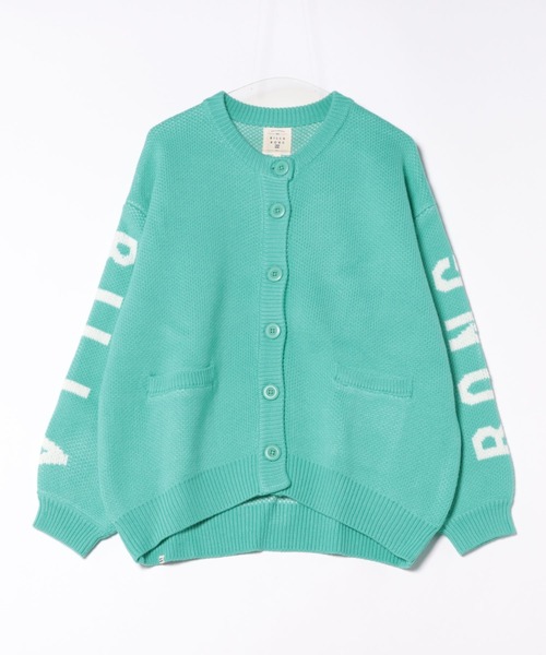 BILLABONG(ビラボン)の「【BILLABONG/ビラボン】LOGO JACQUARD SWEATER/ジャガード織り カーディガン 袖プリント ロゴ(カーディガン/ボレロ・レディース・ブラック/ブルー・MEDIUM)」の6枚目の写真