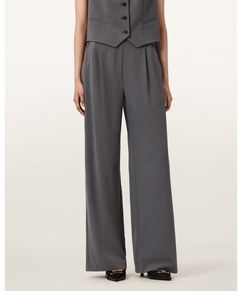 ALLSAINTS(オールセインツ)の「ALEIDA LIGHTWEIGHT WIDE LEG TROUSERS | ALEIDA WL ライトウェイト ワイド レッグ トラウザー(スラックス・レディース・グレー系その他・6/8/10/4)」の2枚目の写真