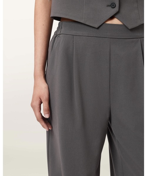 ALLSAINTS(オールセインツ)の「ALEIDA LIGHTWEIGHT WIDE LEG TROUSERS | ALEIDA WL ライトウェイト ワイド レッグ トラウザー(スラックス・レディース・グレー系その他・6/8/10/4)」の3枚目の写真