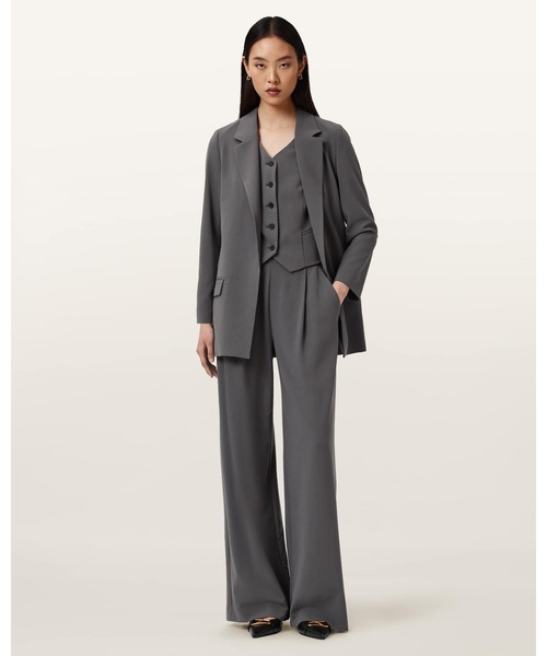 ALLSAINTS(オールセインツ)の「ALEIDA LIGHTWEIGHT WIDE LEG TROUSERS | ALEIDA WL ライトウェイト ワイド レッグ トラウザー(スラックス・レディース・グレー系その他・6/8/10/4)」の4枚目の写真
