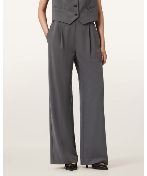ALLSAINTS(オールセインツ)の「ALEIDA LIGHTWEIGHT WIDE LEG TROUSERS | ALEIDA WL ライトウェイト ワイド レッグ トラウザー(スラックス・レディース・グレー系その他・6/8/10/4)」の5枚目の写真