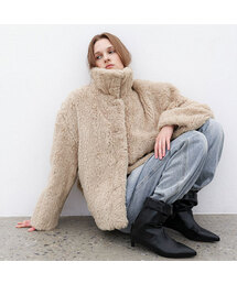 (JK-3051)FLUFFY HAIRY FUR JACKET
