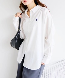 【U.S. POLO ASSN./ユーエスポロアッスン】ブロード ダブルホースマン レギュラーカラー シャツ