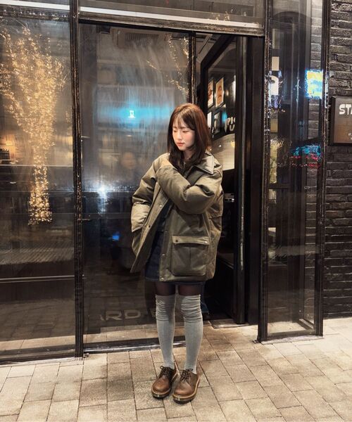 MONGDOL(モンドル)の「ダックダウンワックスコーティングワークパディングジャケットカーキMDJP023KHAKI(ダウンジャケット/コート・レディース・その他・F)」の9枚目の写真
