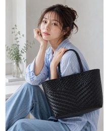 MAZEMAZE（マゼマゼ）の「プラリュクスハンドメイドマルシェトートバッグ（かごバッグ）」
