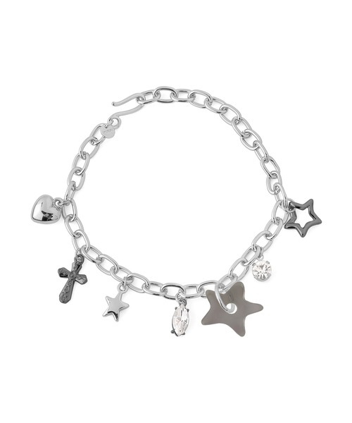 ANEMONE(アネモネ)の「ミックスチャームブレスレット(ブレスレット・レディース・ゴールド/シルバー・FREE)」の6枚目の写真