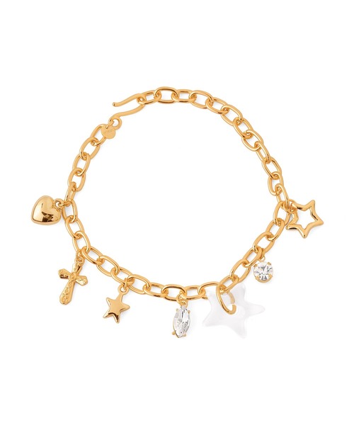 ANEMONE(アネモネ)の「ミックスチャームブレスレット(ブレスレット・レディース・ゴールド/シルバー・FREE)」の7枚目の写真