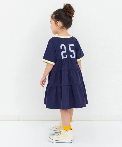 BREEZE（ブリーズ）の「【リンク】リンガー配色3柄ロゴワンピース（ワンピース・キッズ・アイボリー/ネイビー/レッド・100/90/80/140/130/120/110）」の21枚目の写真