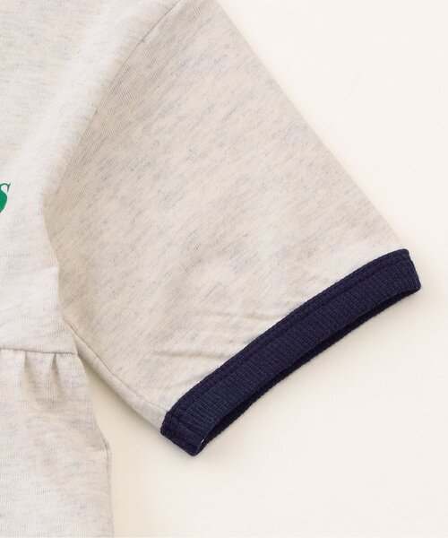 BREEZE（ブリーズ）の「【リンク】リンガー配色3柄ロゴワンピース（ワンピース・キッズ・アイボリー/ネイビー/レッド・100/90/80/140/130/120/110）」の7枚目の写真